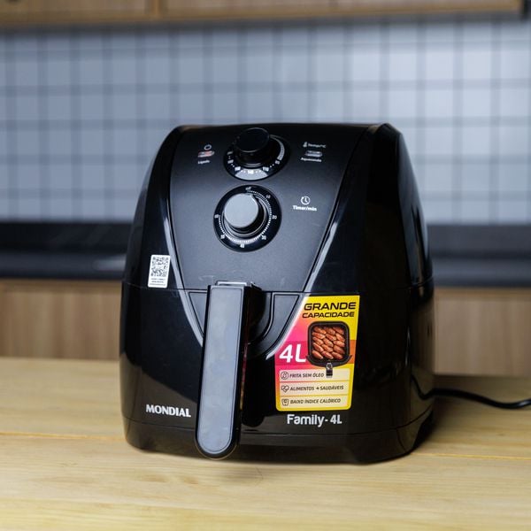 Fritadeira Elétrica sem Óleo/Air Fryer Mondial - AFN-40-BF Preta com Timer | PIX