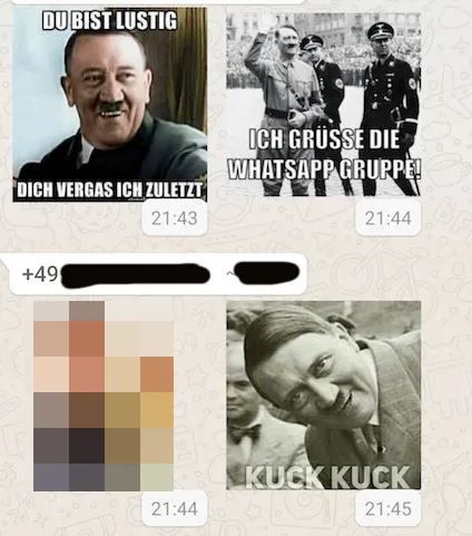 Grupos de WhatsApp na Alemanha compartilham propaganda nazista