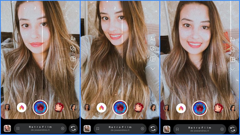 Retro Film é um filtro do Instagram que pode substituir a maquiagem e dar um ar cinematográfico ao seu material (Imagem: Captura de tela/Fabrício Calixto/Canaltech)