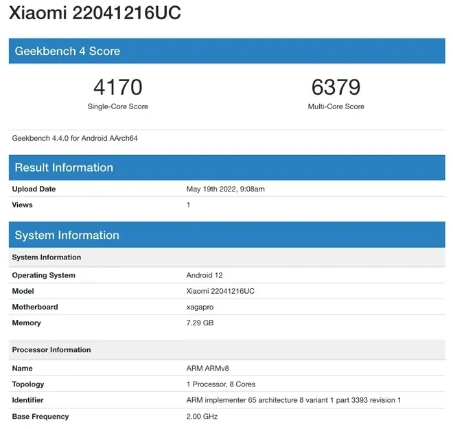 Redmi Note 11T Pro trará MediaTek 8100 como processador (Imagem: Reprodução/Xiaomi)