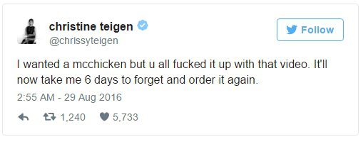 Twitter Christine Teigen Twitter Christine Teigen