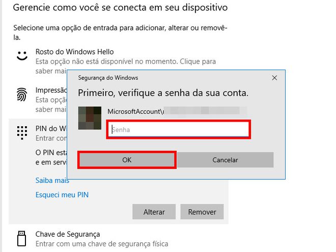 i390015 Remover palavra-passe no Windows 10