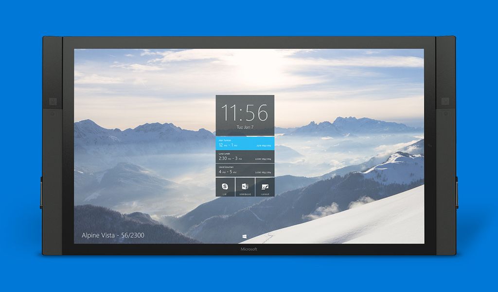 O sucessor do Surface Hub (foto) deve ser mostrado pela Microsoft em evento marcado pela empresa para o próximo dia 17 (Imagem: Divulgação/Microsoft)