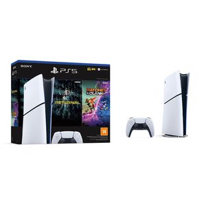 Console PlayStation 5 Slim, Edição Digital, Branco + 2 Jogos - 1000038914 | CUPOM