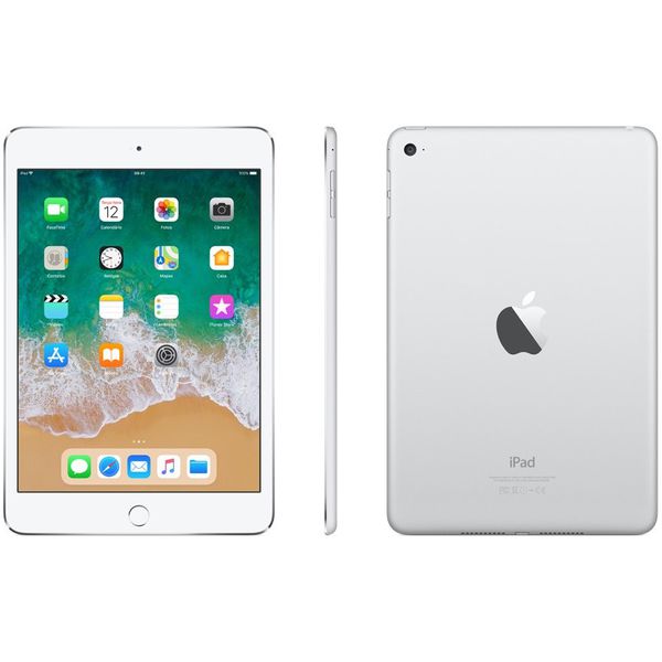 iPad Mini 4 Apple 128GB Prata Tela 7,9” Retina - Proc. Chip A8 Câm. 8MP + Frontal iOS 11 Touch ID - Apple iPad - Magazine Luiza