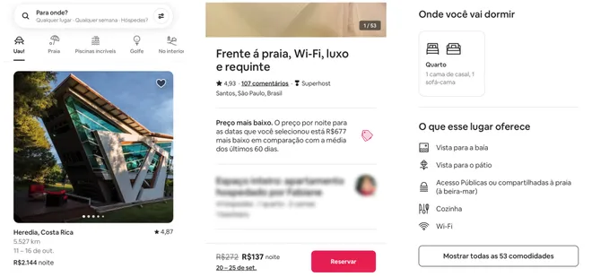 Faça reservas com facilidade através do Airbnb (Captura de tela: Canaltech/Felipe Freitas)