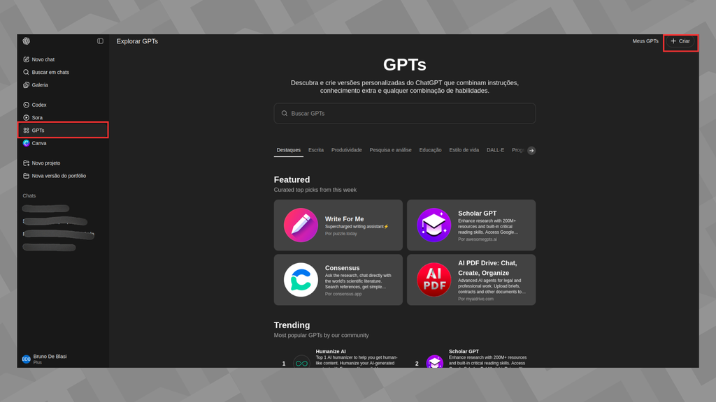 Passos para criar um GPT personalizado