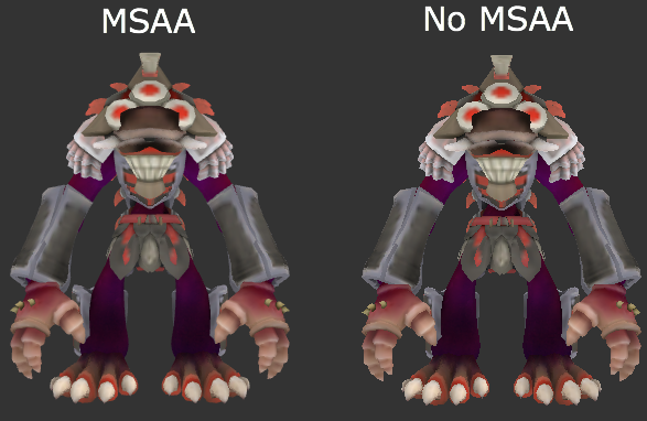 Anti-Aliasing - MSAA Anti-Aliasing - MSAA