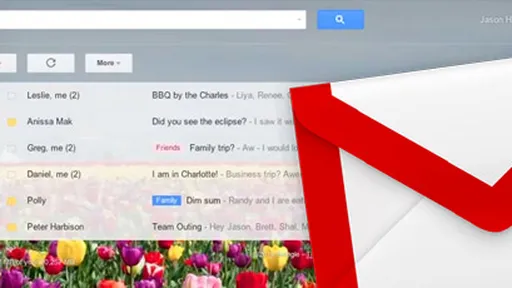 Gmail agora permite que o usuário adicione suas próprias fotos como tema