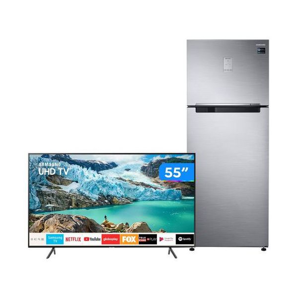 Geladeira/Refrigerador 453L + Smart TV 4K LED  [COMBO SAMSUNG]