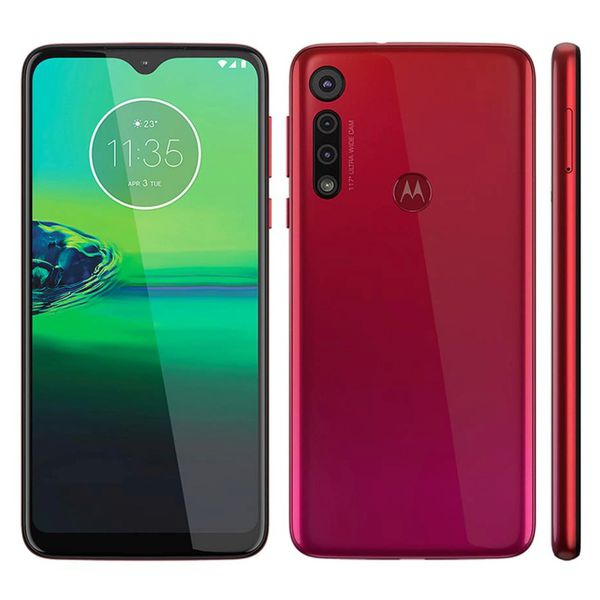 Motorola Moto G8 Play Vermelho Magenta 32GB, Tela Max Vision de 6.2” HD+, Câmera Traseira Tripla, Android 9.0 e Processador Octa-Core [NO BOLETO]