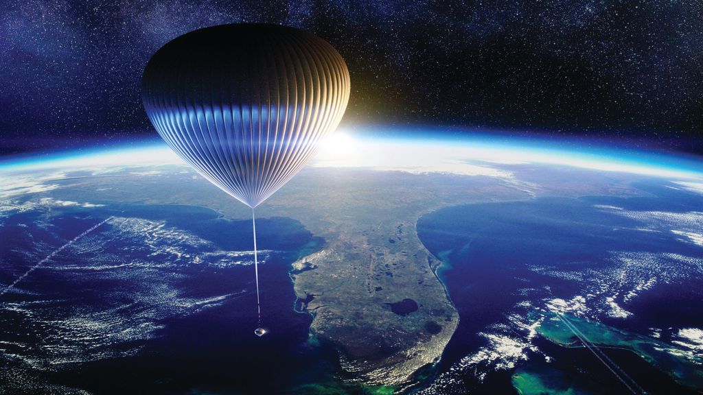 Conceito do balão destinado ao turismo espacial (Imagem: Reprodução/Space Perspective)