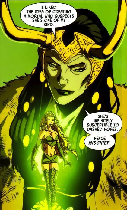Silvie Lushton ganha poderes porque Loki decidiu que sim (Imagem: Reprodução/Marvel Comics)