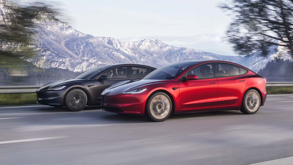 Nova geração do Tesla Model 3 acrescentou duas cores à paleta original (Imagem: Divulgação/Tesla)