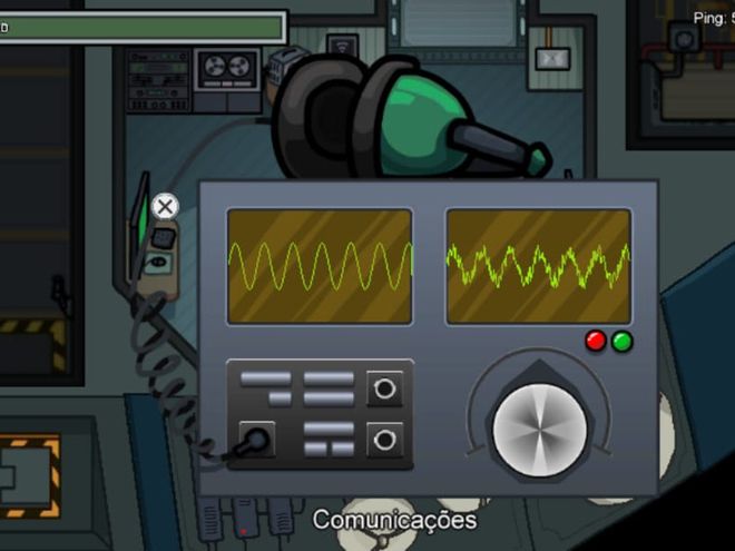 Para reativar as comunicações, os tripulantes devem ajustar o comprimento de onda (Captura de tela: Matheus Bigogno)