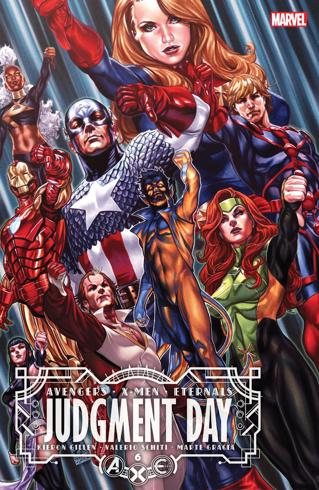 Treta entre Vingadores, X-Men e Eternos foi o maior evento do ano na Marvel Comics (Imagem: Reprodução/Marvel Comics)