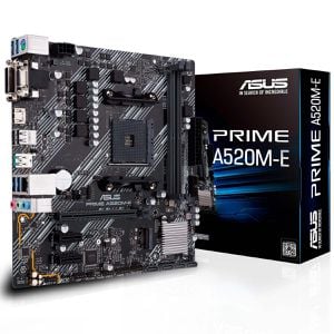 Placa-Mãe Asus Prime A520M-E, AMD AM4, mATX, DDR4 | CUPOM