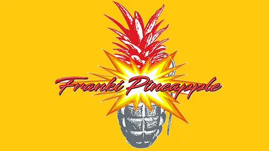 Nome e logo da cantora Franki Pineapple, que foi alvo de processo da Apple (Imagem: Reprodução)