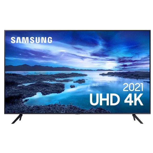 Samsung Smart Tv 65" Uhd 4k 65au7700, Processador Crystal 4k, Tela Sem Limites, Visual Livre De Cabos, Alexa Built In. [APP + CUPOM]