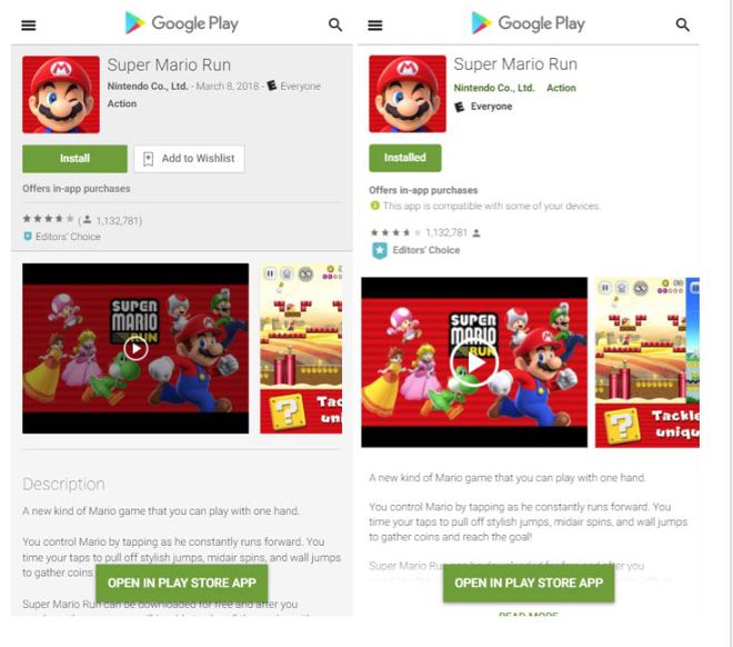 Google testa mudanças na versão web da Play Store