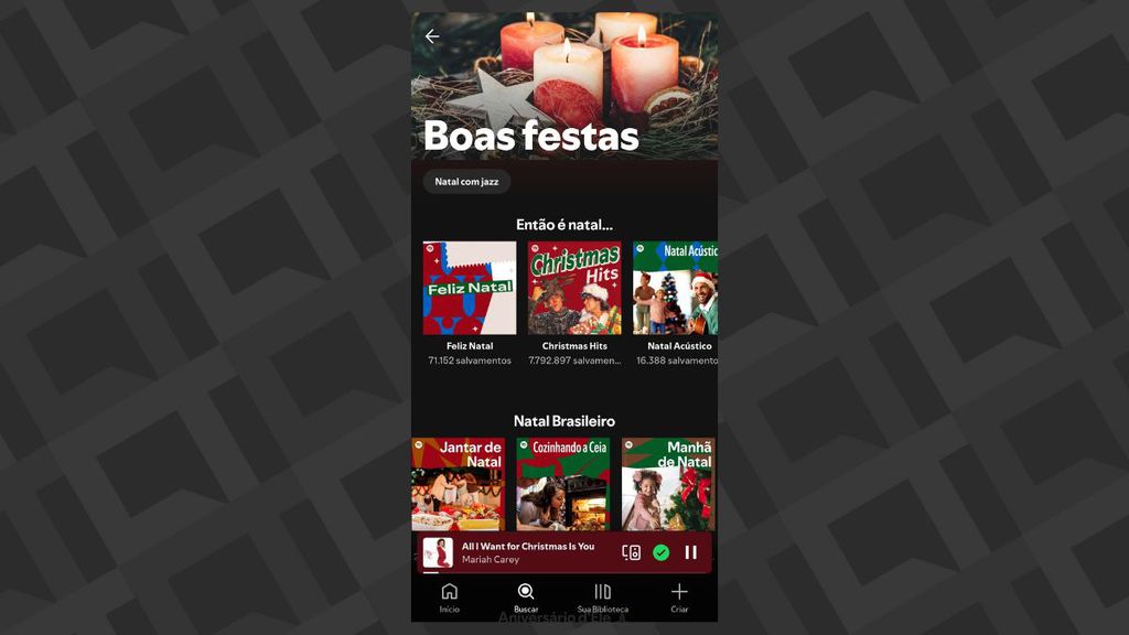 Playlists de Natal no Spotify