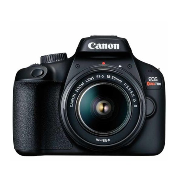 Câmera Digital Canon EOS Rebel T100 DSLR com 18 MP, 3", Gravação em Full HD - T100 EF-S 18-55MM IS III