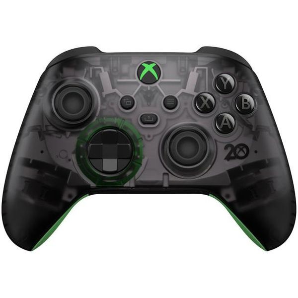 Controle Sem Fio Xbox Edição Especial 20 Aniversário, Preto e Verde