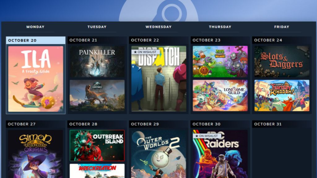 Imagem do Calendário Steam