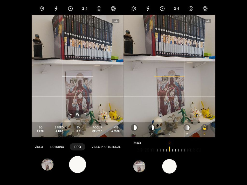Galaxy S23 FE conta com modo de câmera profissional no app nativo da Samsung (Imagem: Murilo Tunholi/Canaltech)