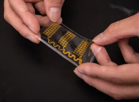 Sensor utilizado para conectar o usuário com a pele artificial