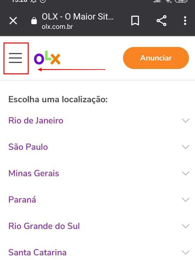 Como se cadastrar na OLX