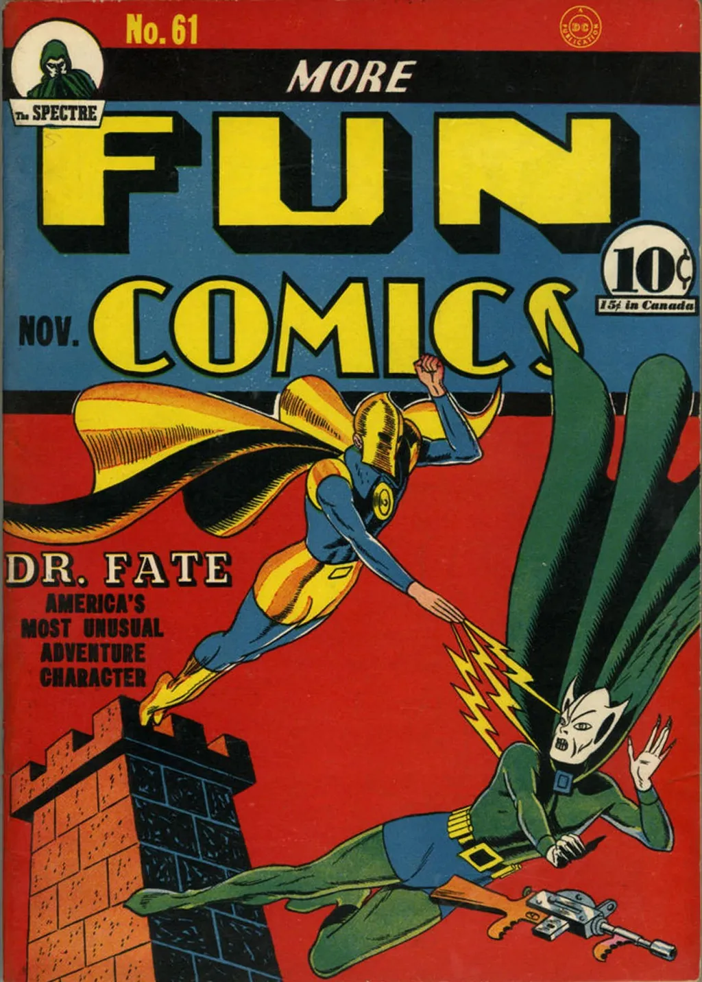 O Senhor Destino apareceu primeiro na edição 55, mas só foi capa da revista seguinte (Imagem: Reprodução/DC Comics)