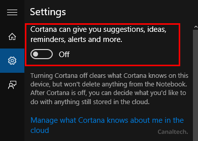 Finalmente, depois disso tudo, clique sobre a barra de pesquisa, depois na engrenagem e ative a Cortana. Pronto, agora você pode usar a assistente virtual do Windows 10 no idioma que você escolheu