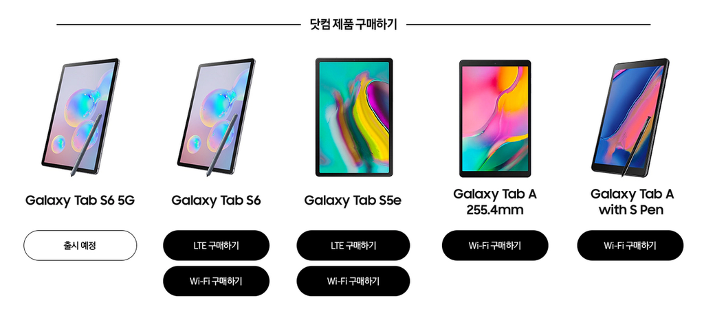 Captura de imagem mostra que a Samsung acabou revelando, acidentalmente, a existência de uma versão 5G do tablet Galaxy Tab S6: listagem ainda segue online até o fechamento dessa nota (Captura de Imagem: Rafael Arbulu/Canaltech)