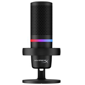 Microfone HyperX DuoCast Black Podcast, RGB, USB, Preto - 4P5E2AA [CUPOM]