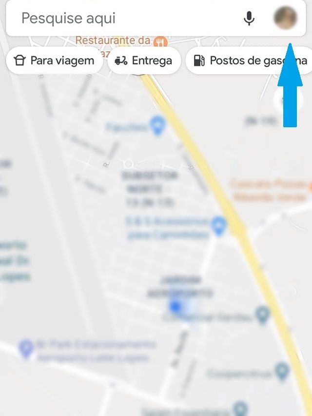 Google Maps: acesse seu perfil para alterar as configurações (Captura de tela: Ariane Velasco)
