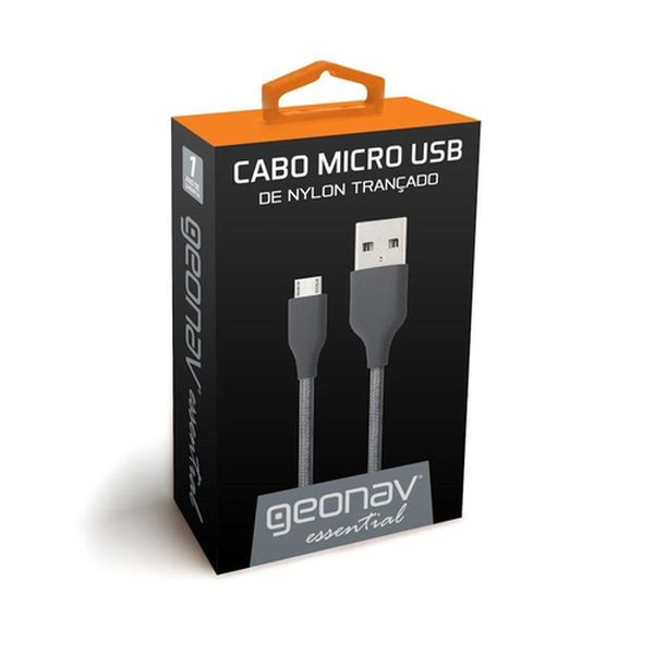 Cabo Carregador Micro USB Geonav 1m - Essential Espacial