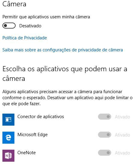 Câmera Windows 10
