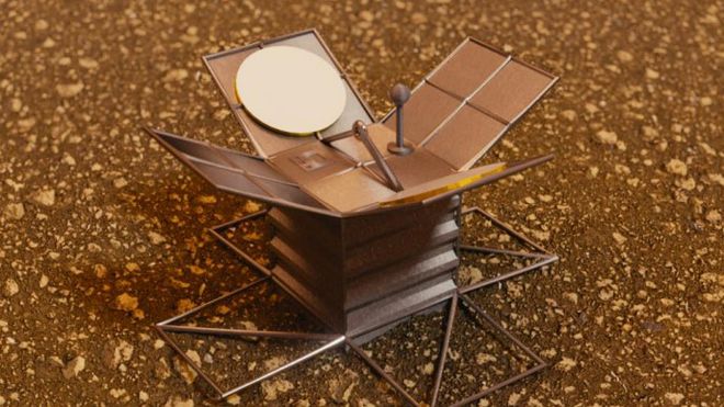 Conceito da sonda LLISSE, um pequeno cubo equipado para sobreviver e explorar as condições de Vênus (Imagem: NASA)