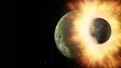 Colisão que deu origem à Lua "roubou" 60% da atmosfera da Terra, mostra estudo