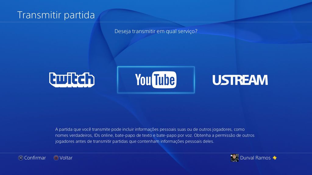 YouTUbe PS4