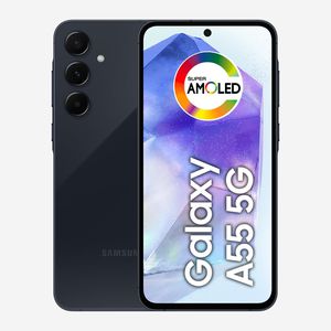 PARCELADO | Samsung Galaxy A55 5G, Câmera Tripla Traseira de até 50MP, Selfie de 32MP, Nightography, Apagador de objetos, Design em metal e vidro, IP67, Super AMOLED 6.6" 120Hz Vision Booster, 128GB - Azul Escuro