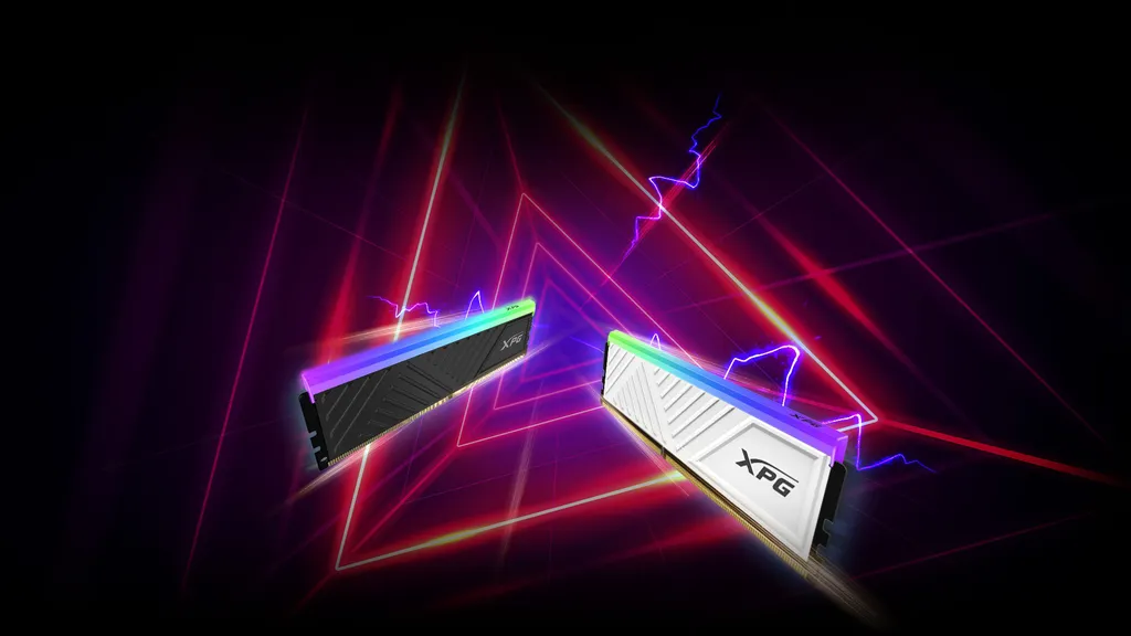 Diferente da Lancer Blade, o modelo DDR4 SPECTRIX D35G tem um design com entalhes em um padrão diferente na carcaça (Imagem: Reprodução/XPG)