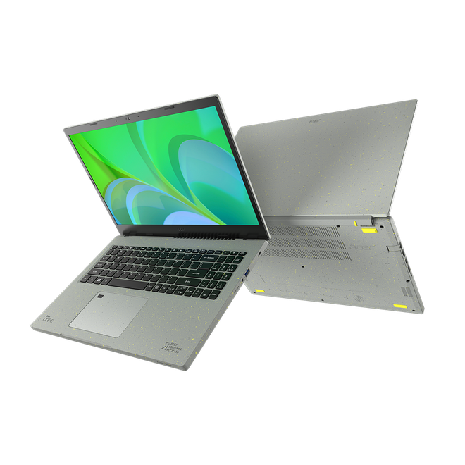 Aspire Vero Green Laptop traz materiais sustentáveis e boa performance (Imagem: Divulgação/Acer)