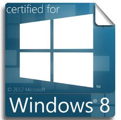 Selo de certificação para o Windows 8