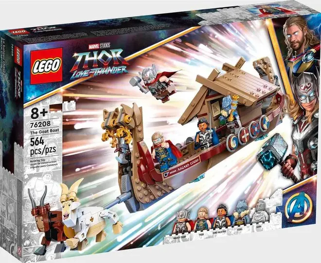 Brinquedo mostra como Thor viajará no tempo (Imagem: Reprodução / LEGO)