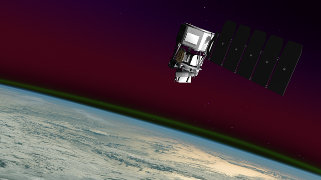 Conceito do satélite ICON (Imagem: Reprodução/NASA's Goddard Space Flight Center Conceptual Image Lab)