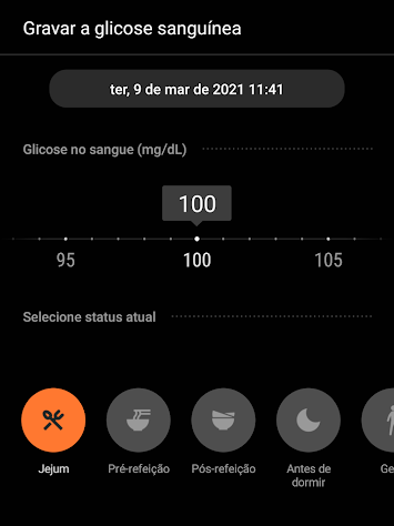 Mantenha registros de saúde no app (Imagem: André Magalhães/Captura de tela)