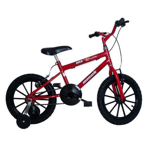 Bicicleta Infantil Aro 16 Monark BMX Masculina Vermelha/Preta