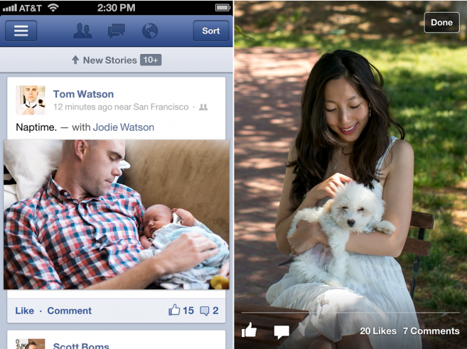 Facebook para iOS Facebook para iOS